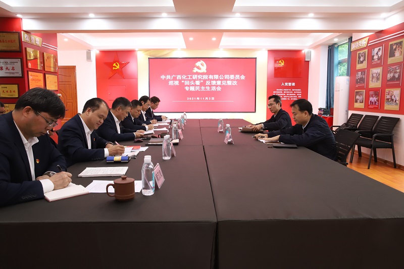 化工院黨委召開落實(shí)自治區(qū)黨委第二巡視組巡視“回頭看”反饋意見整改專題民主生活會(huì) 化工院黨委召開落實(shí)自治區(qū)黨委第二巡視組巡視“回頭看”反饋意見整改專題民主生活會(huì)